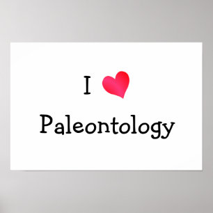 Ik hou van paleontologie poster