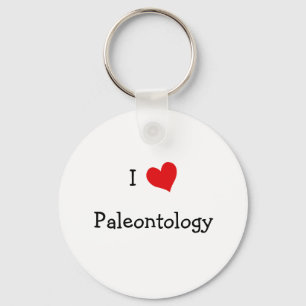 Ik hou van paleontologie sleutelhanger