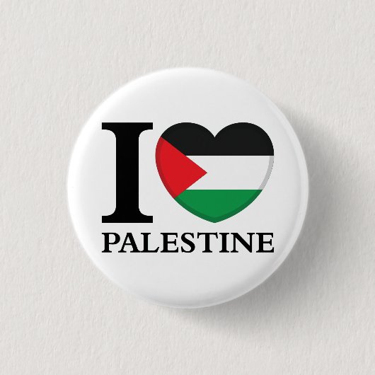 Ik hou van Palestijnse Button Patriottische vlag (Voorkant)