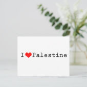 Ik hou van Palestina Briefkaart (Staand voorkant)