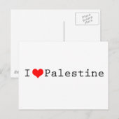 Ik hou van Palestina Briefkaart (Voorkant / Achterkant)