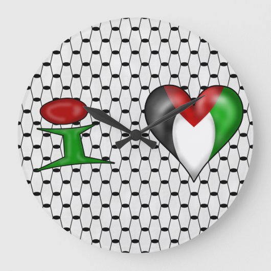 Ik hou van Palestina Grote Klok (Voorkant)