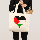 Ik hou van Palestina Grote Tote Bag (Voorkant (product))