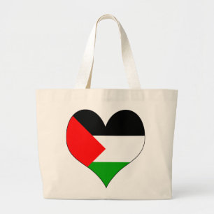 Ik hou van Palestina Grote Tote Bag