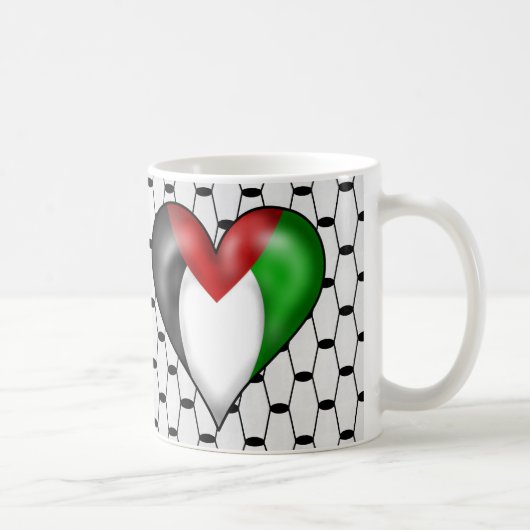 Ik hou van Palestina Koffiemok (Rechts)
