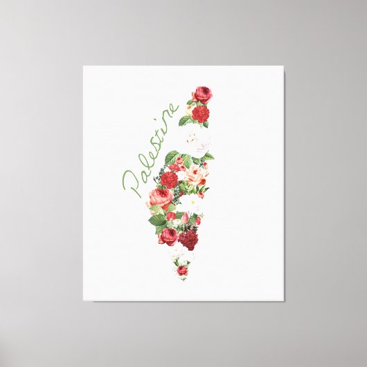 Ik hou van Palestina Mijn thuisland Palestijnse ka Canvas Afdruk (Voorkant)