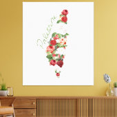 Ik hou van Palestina Mijn thuisland Palestijnse ka Canvas Afdruk (Insitu (Woonkamer))