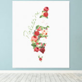 Ik hou van Palestina Mijn thuisland Palestijnse ka Canvas Afdruk (Insitu (Houten vloer))
