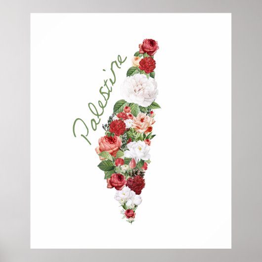 Ik hou van Palestina Mijn thuisland Palestijnse ka Poster (Voorkant)