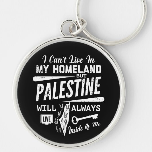 Ik hou van Palestina Mijn thuisland  Sleutelhanger (Voorkant)
