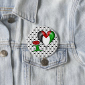 Ik hou van Palestina Ronde Button 7,6 Cm (In situ)