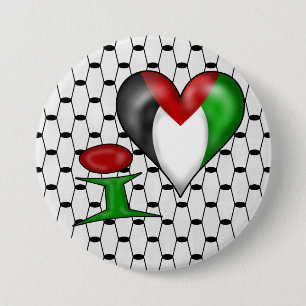 Ik hou van Palestina Ronde Button 7,6 Cm