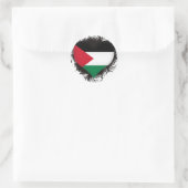 Ik hou van Palestina Ronde Sticker (Tas)
