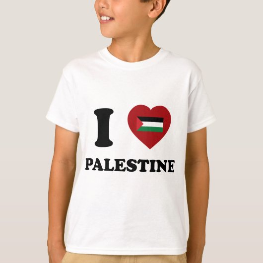 Ik hou van Palestina T-shirt (Voorkant)
