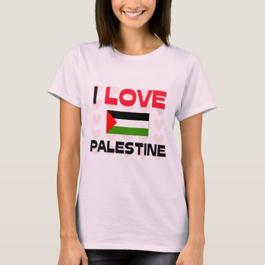 Ik hou van Palestina T-shirt (Voorkant)