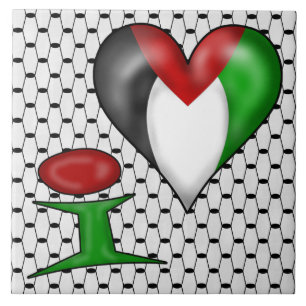 Ik hou van Palestina Tegeltje