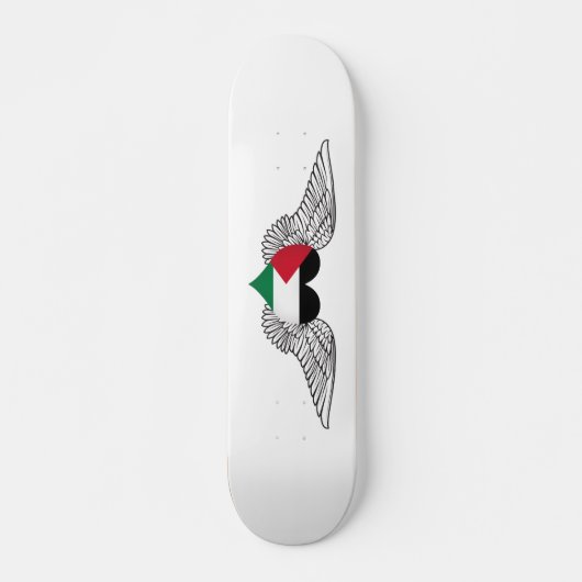 Ik hou van Palestina - vleugels Skateboard (Voorkant)