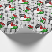 Ik hou van Palestine I Heart Palestine Cadeaupapier (Hoek)