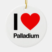 ik hou van palladium keramisch ornament (Voorkant)