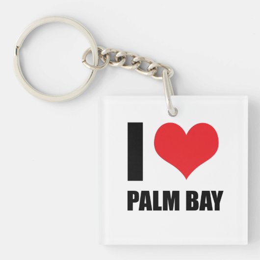 Ik hou van Palm Bay Sleutelhanger (voorkant)