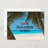 Ik hou van Palm Harbour, Florida Briefkaart (Voorkant / Achterkant)