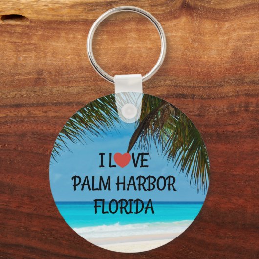 Ik hou van Palm Harbour, Florida Sleutelhanger (Achterkant)