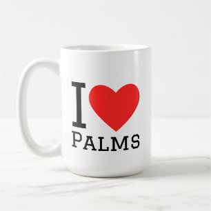 Ik hou van palmen koffiemok