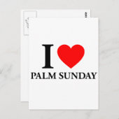 Ik hou van Palmzondag Briefkaart (Voorkant / Achterkant)