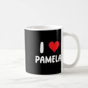 Ik hou van Pamela - Hart - Naam Koffiemok