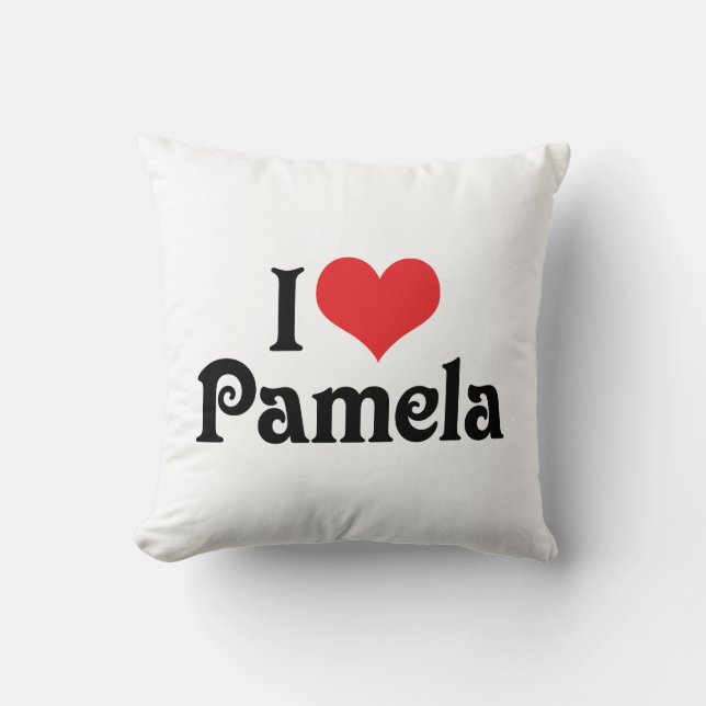 Ik hou van Pamela Kussen (Voorkant)