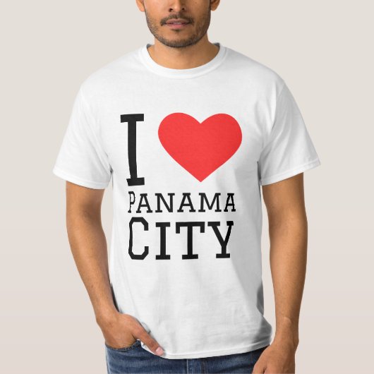 Ik hou van Panama City T-shirt (Voorkant)