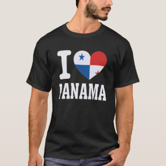 Ik hou van Panama Hart Souvenir Liefhebbers Trots  T-shirt