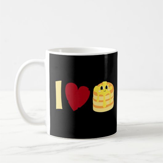 Ik hou van Pancakes Pancake Koffiemok (Links)