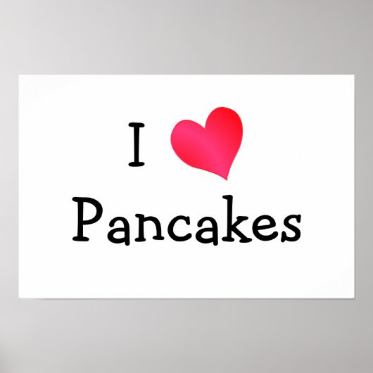 Ik hou van pancakes poster (Voorkant)