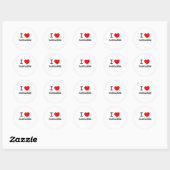 Ik hou van pancakes ronde sticker (Vel)