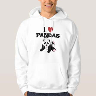 Ik hou van Panda-Beren Hoodie