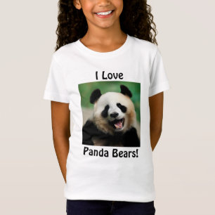 Ik hou van Panda-Beren T-shirt