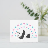 Ik hou van Panda Briefkaart (Staand voorkant)