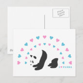 Ik hou van Panda Briefkaart (Voorkant / Achterkant)