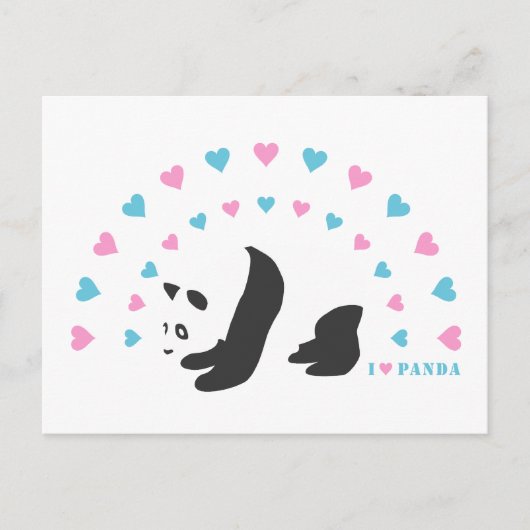 Ik hou van Panda Briefkaart (Voorkant)