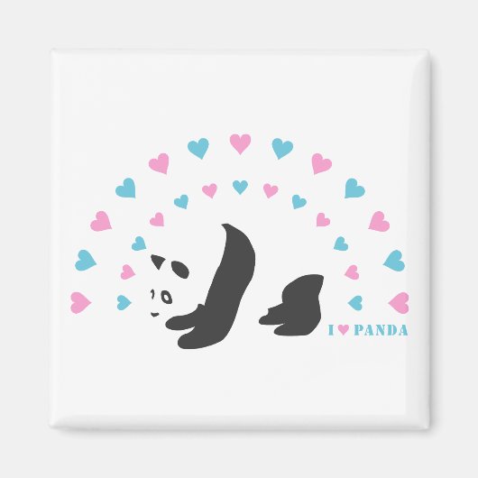 Ik hou van Panda Magneet (Voorkant)