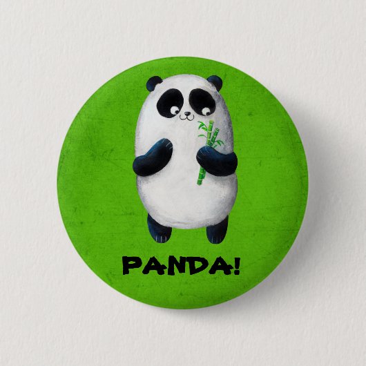 Ik hou van Panda Ronde Button 5,7 Cm (Voorkant)