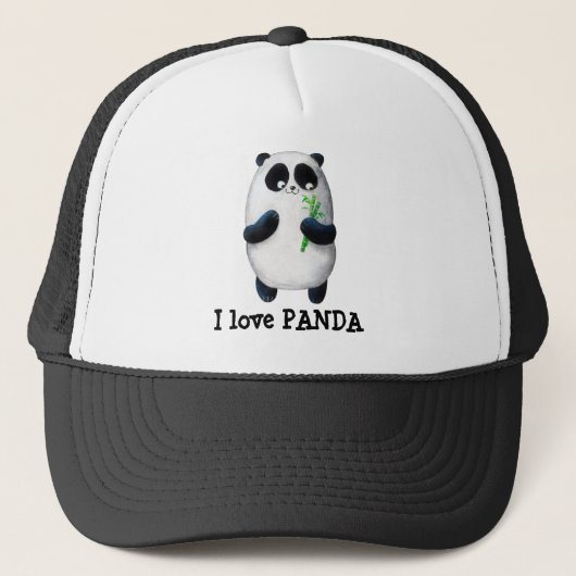 Ik hou van Panda Trucker Pet (Voorkant)