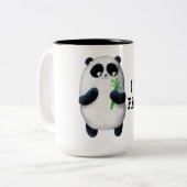 Ik hou van Panda Tweekleurige Koffiemok (Voorkant links)