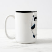 Ik hou van Panda Tweekleurige Koffiemok (Links)