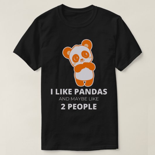 Ik hou van Pandas 2 T-shirt (Design voorkant)