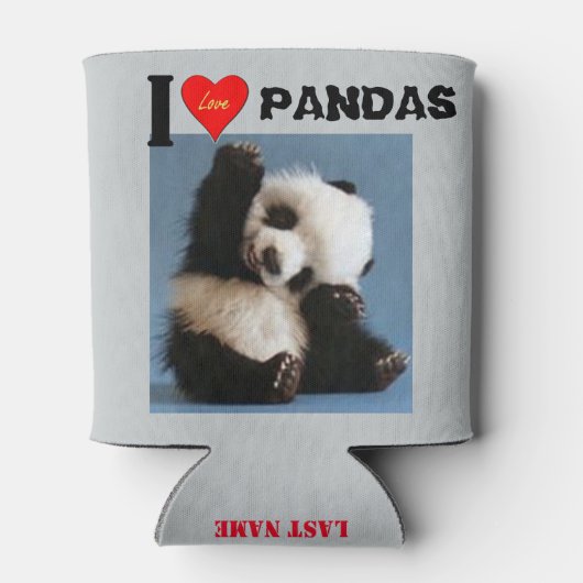 IK HOU VAN PANDA'S BLIKJESKOELER (Achterkant)