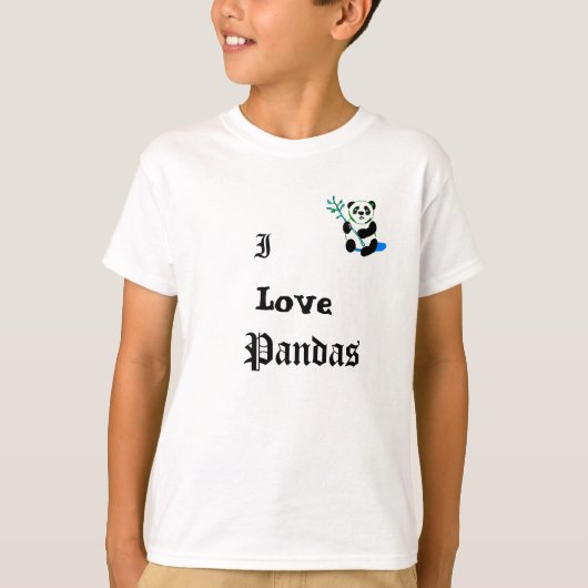 Ik hou van Pandas Kinderen sweatshirt (Voorkant)