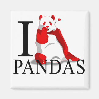 Ik hou van panda's magneten