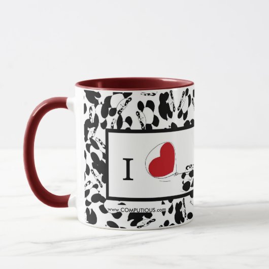 Ik hou van panda's mok (Links)